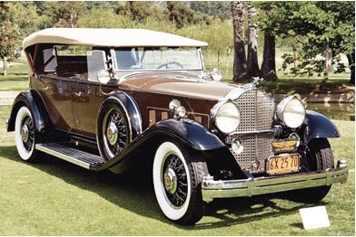 A 1932 Twin Six Packard Phaeton, originally owned by actress Jean Harlow